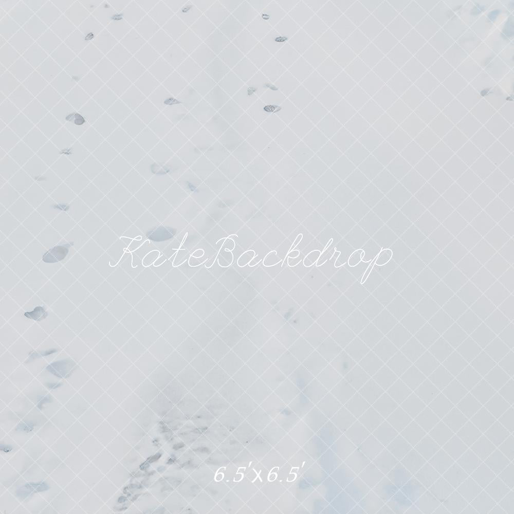 Kate Winter Schnee Fußspuren Minimalistisch Hintergrund Entworfen von Kate Image - Kate Backdrop.de