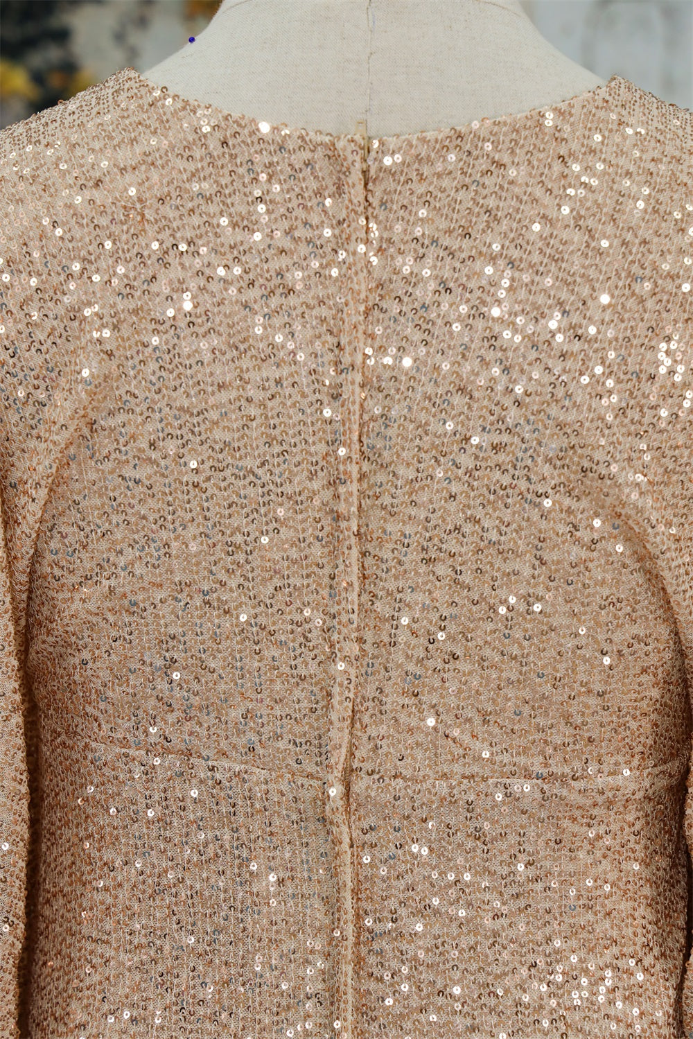 Kate Sequin Embroidery Long Sleeved Short Suit Maternity Photoshoot Dress - Kate Backdrop.de