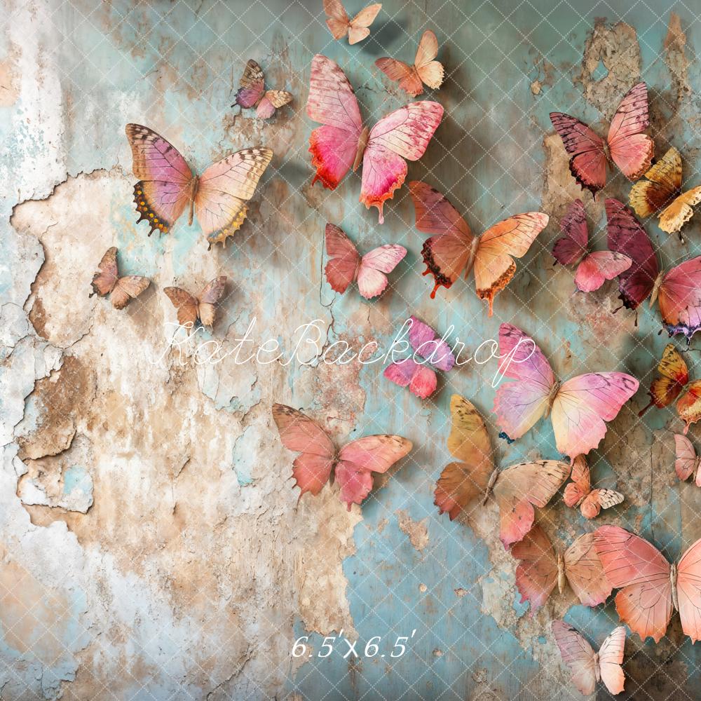 Kate Schmetterlinge Vintage Wand Textur Hintergrund Entworfen von Emetselch - Kate Backdrop.de