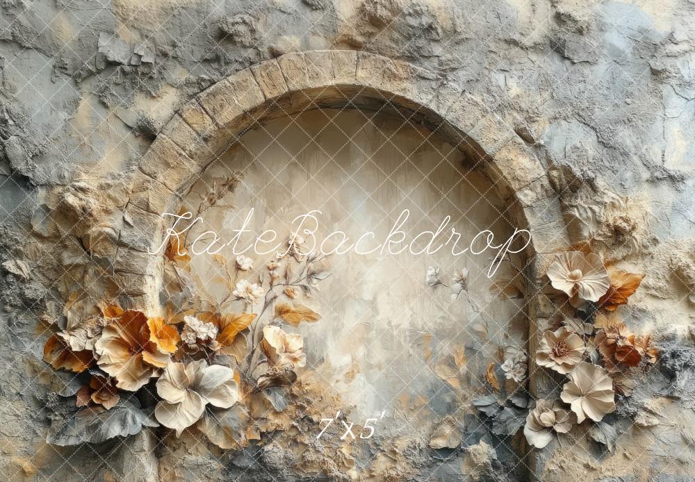 Kate Vintage Bogen Steinblumen Textur Hintergrund Entworfen von Mini MakeBelieve - Kate Backdrop.de