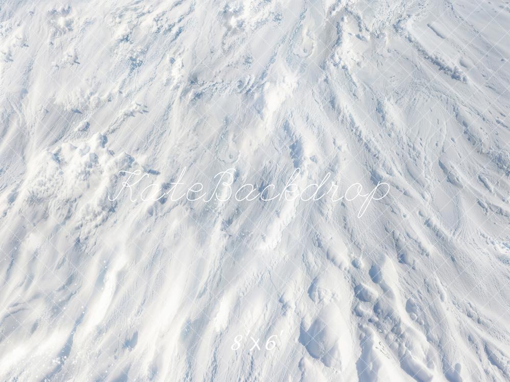 Kate Winter Schnee Struktur Weiß Fleece Hintergrund Entworfen von Kate Image
