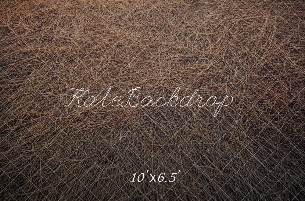 Kate Herbst Trockenes Stroh Textur Hintergrund Entworfen von Mini MakeBelieve