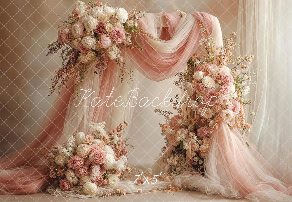 Kate Hochzeit Blumenarrangement Romantik Pastell Hintergrund Entworfen von Emetselch