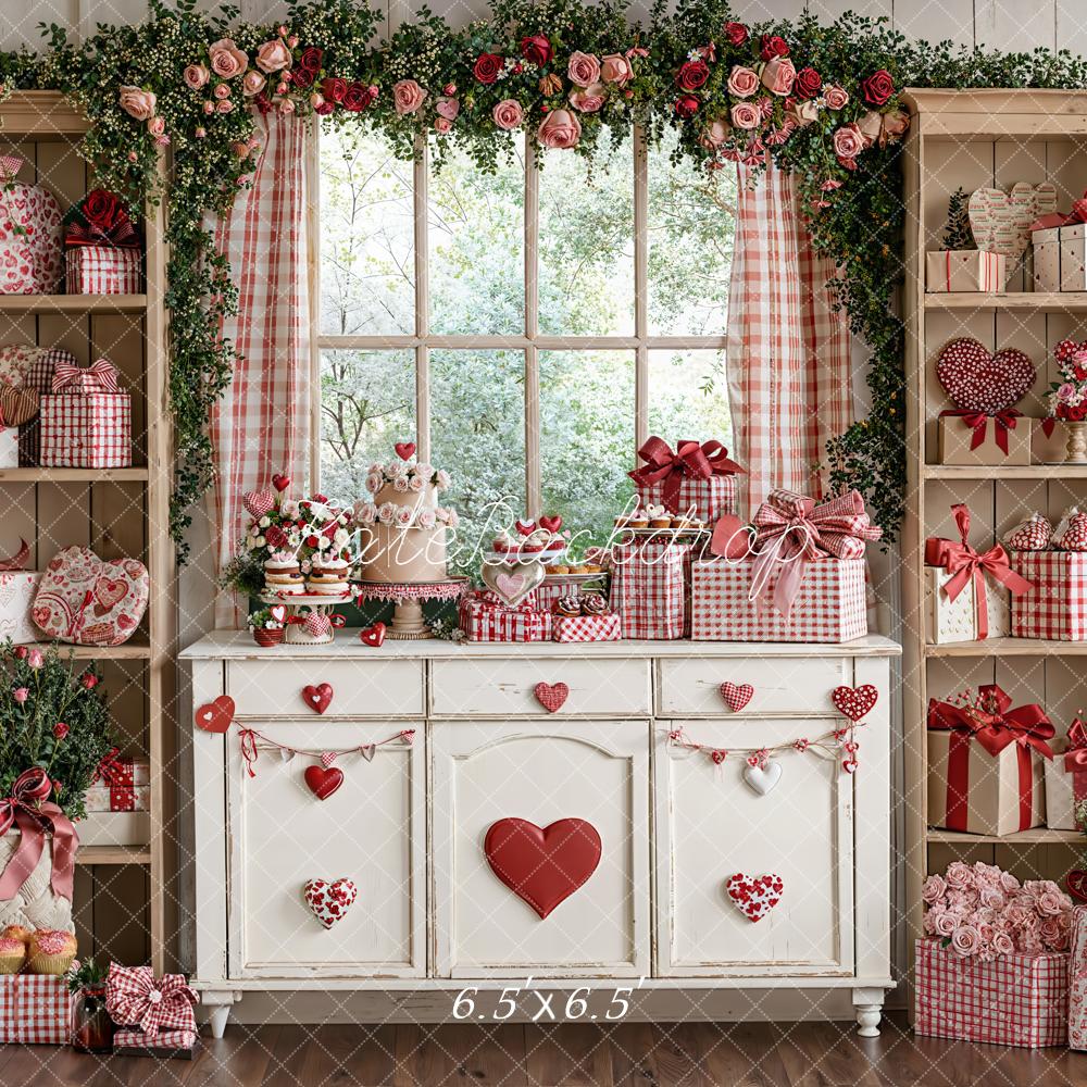 Kate Valentinstag Geschenke Rosen Vintage Hintergrund Entworfen von Emetselch - Kate Backdrop.de