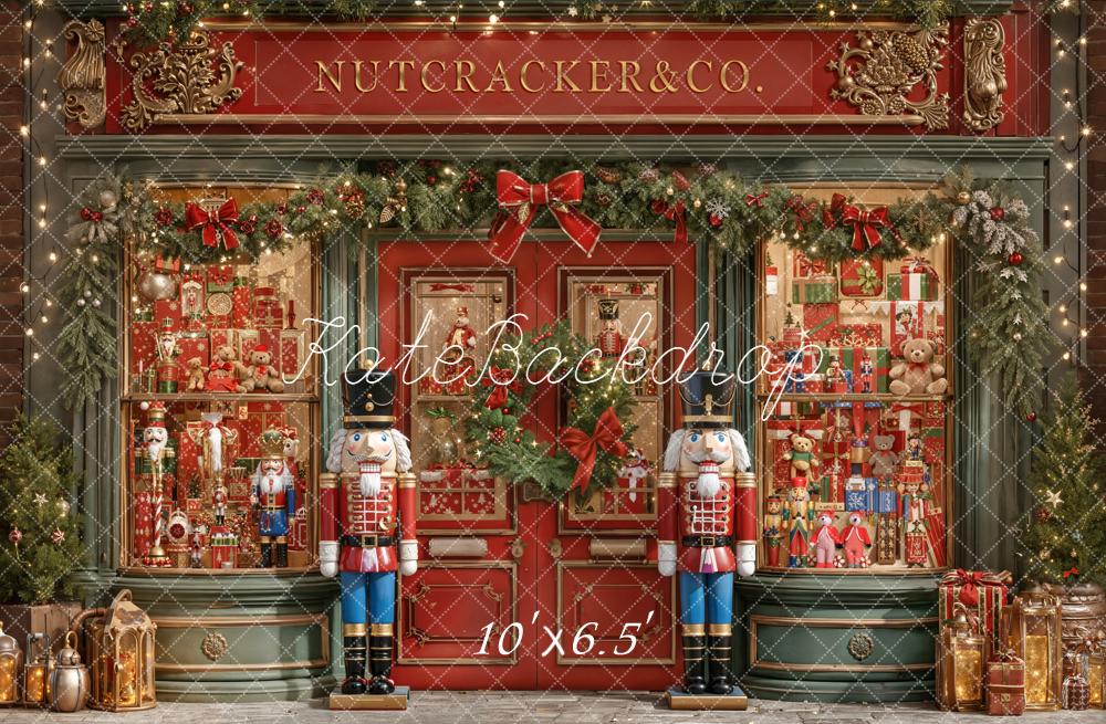 Kate Weihnachten Nussknacker Geschenke Schaufenster Hintergrund Entworfen von Emetselch