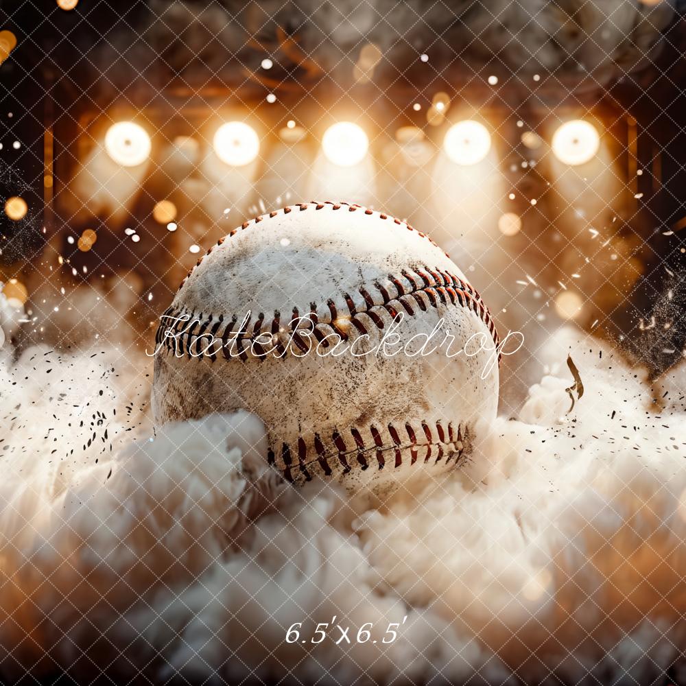 Kate Sport Baseball Ball Flutlichter Hintergrund Entworfen von Chain - Kate Backdrop.de