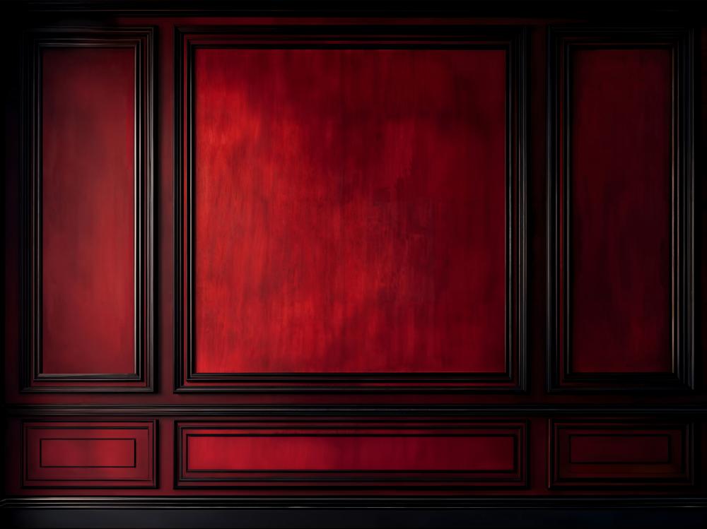 Flash Sale-Kate Dunkle Holzpaneele Rot Fleece Hintergrund Entworfen von Emetselch