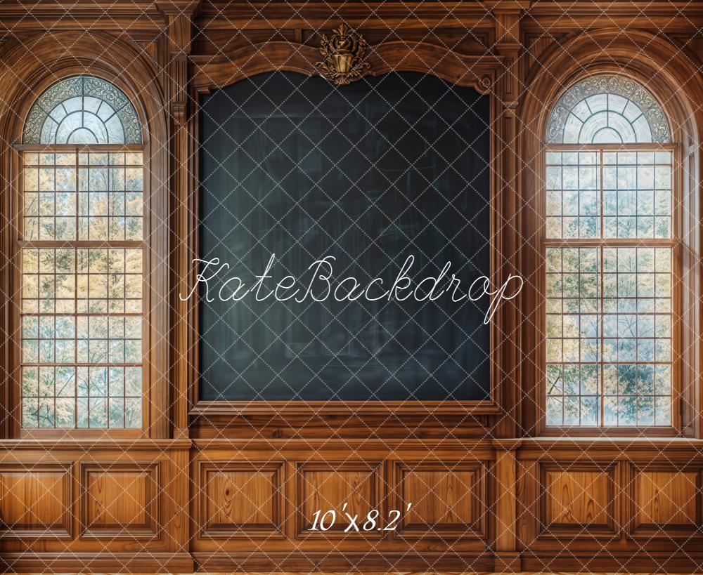Kate Schule Tafel Holz Klassisch Hintergrund Entworfen von Emetselch - Kate Backdrop.de