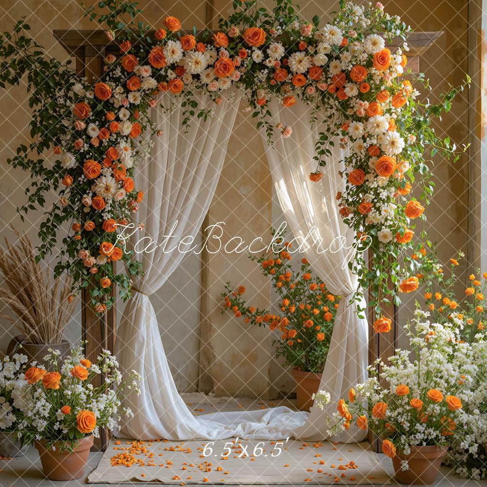 Kate Hochzeit Blumen Bogen Vintage Hintergrund Entworfen von Mini MakeBelieve