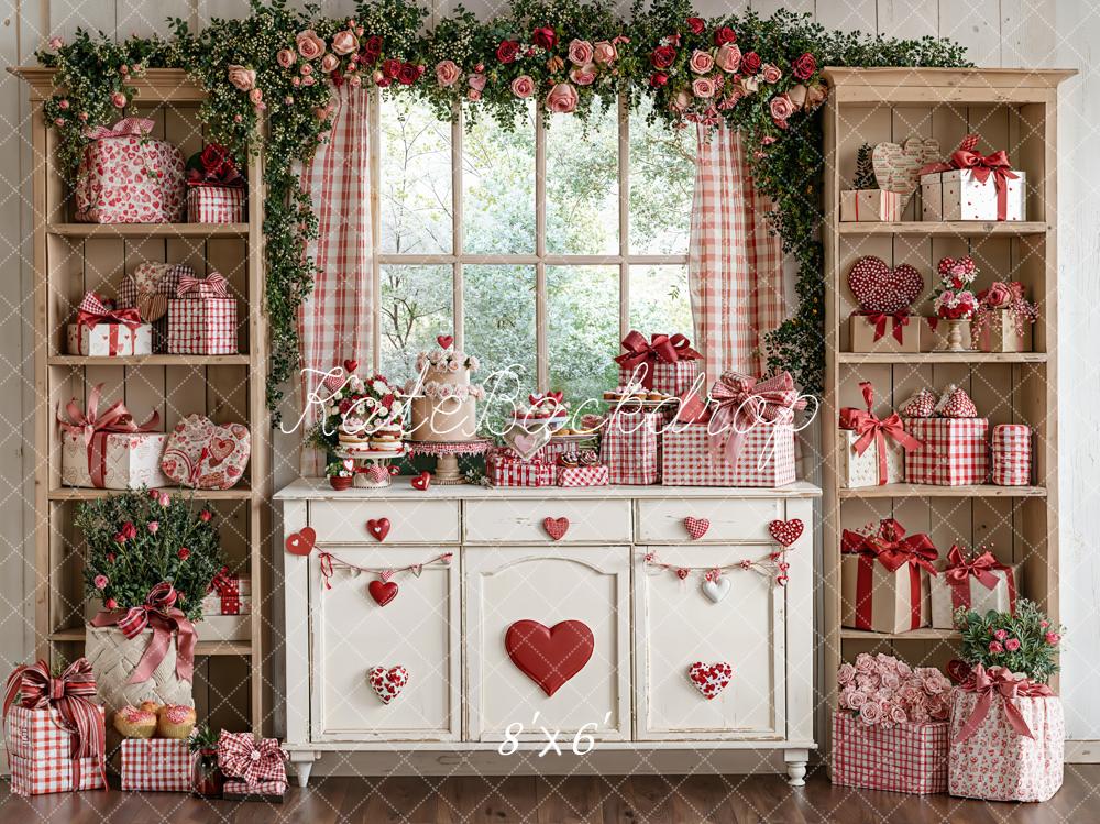 Kate Valentinstag Geschenke Rosen Vintage Fleece Hintergrund Entworfen von Emetselch - Kate Backdrop.de