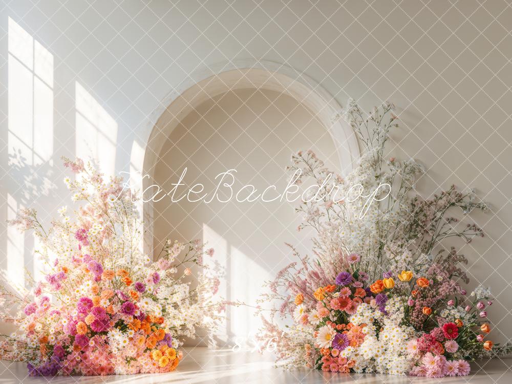 Kate Blumenbogen Sonnenlicht Elegant Fleece Hintergrund Entworfen von Emetselch - Kate Backdrop.de
