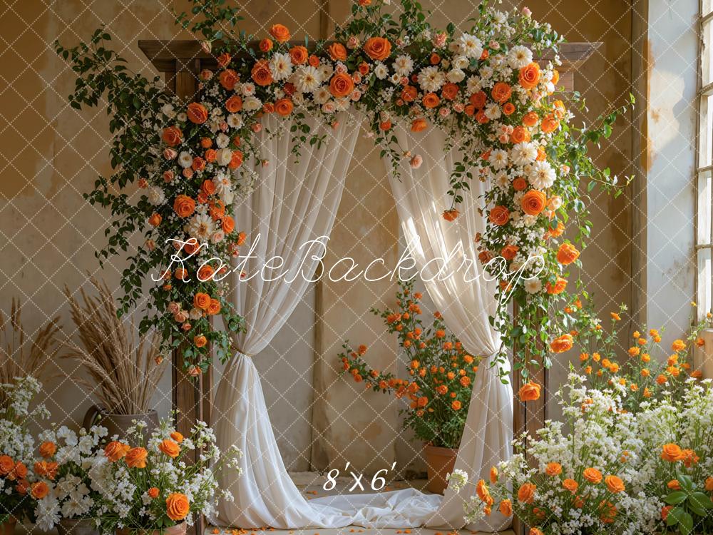 Kate Hochzeit Blumen Bogen Vintage Hintergrund Entworfen von Mini MakeBelieve