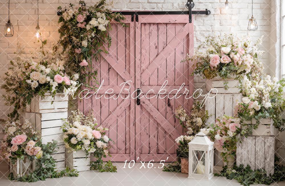 Kate Hochzeit Scheunentor Blüten Pastell Hintergrund Entworfen von Ashley Paul