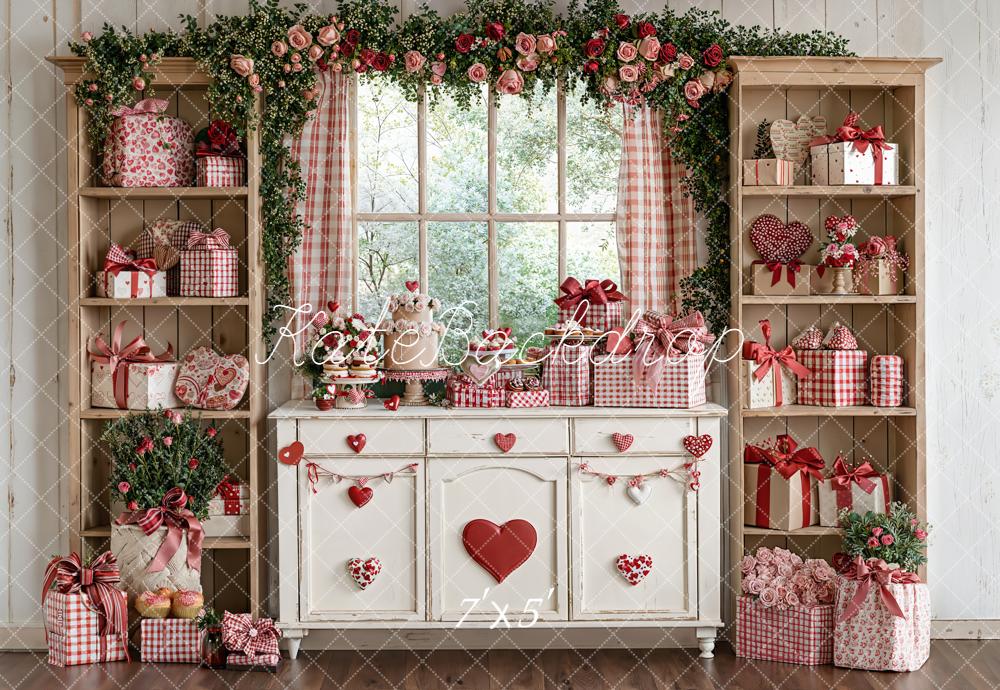 Kate Valentinstag Geschenke Rosen Vintage Hintergrund Entworfen von Emetselch - Kate Backdrop.de
