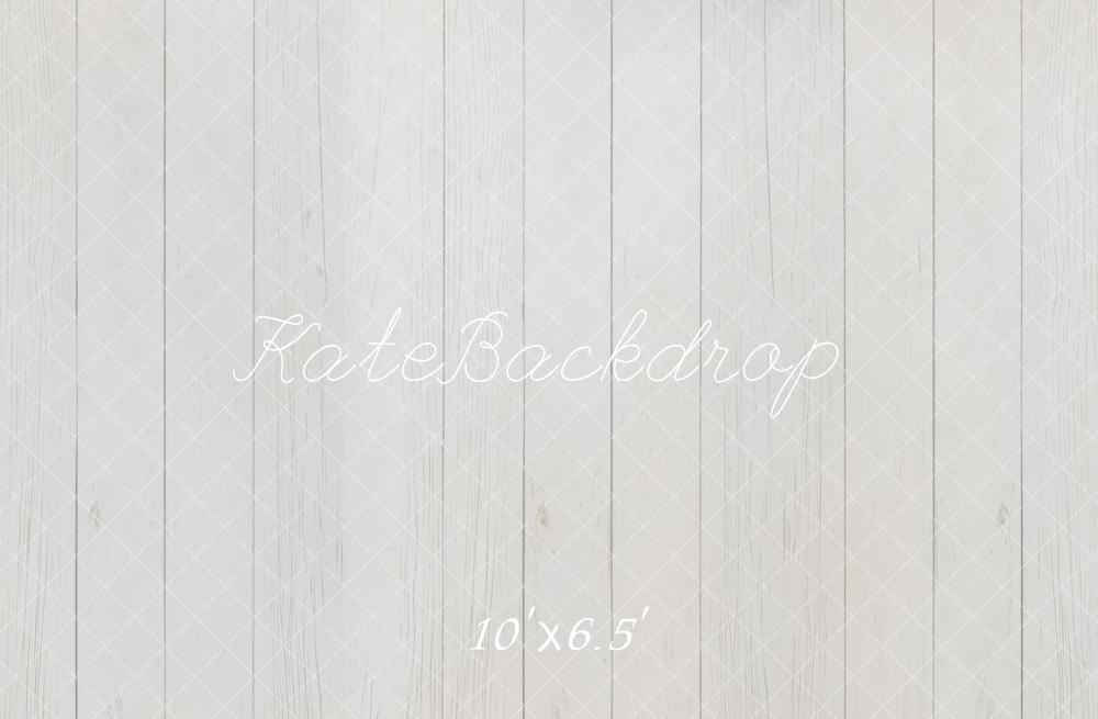 Kate Holz Bretter Weiß Minimalistisch Fleece Hintergrund Entworfen von Kate Image - Kate Backdrop.de