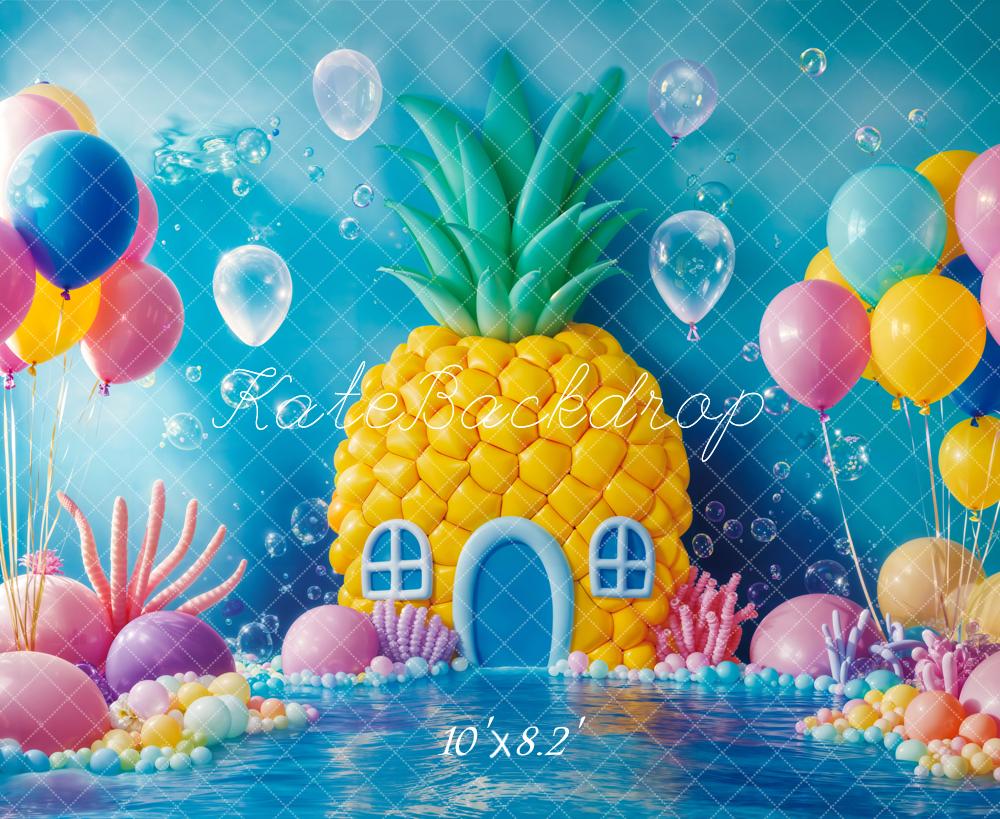 Kate Unterwasser Ananas Ballons Bunt Hintergrund Entworfen von Emetselch - Kate Backdrop.de