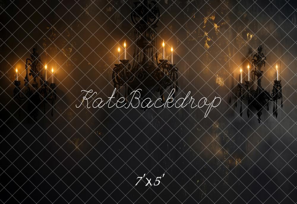 Kate Vintage Kerzenhalter Dunkel Eleganz Hintergrund Entworfen von Emetselch - Kate Backdrop.de