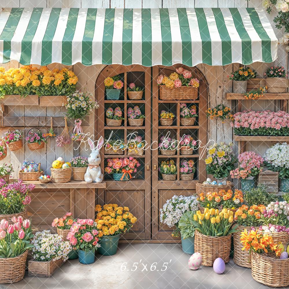 Kate Ostern Blumen Geschäft Vintage Hintergrund Entworfen von Emetselch