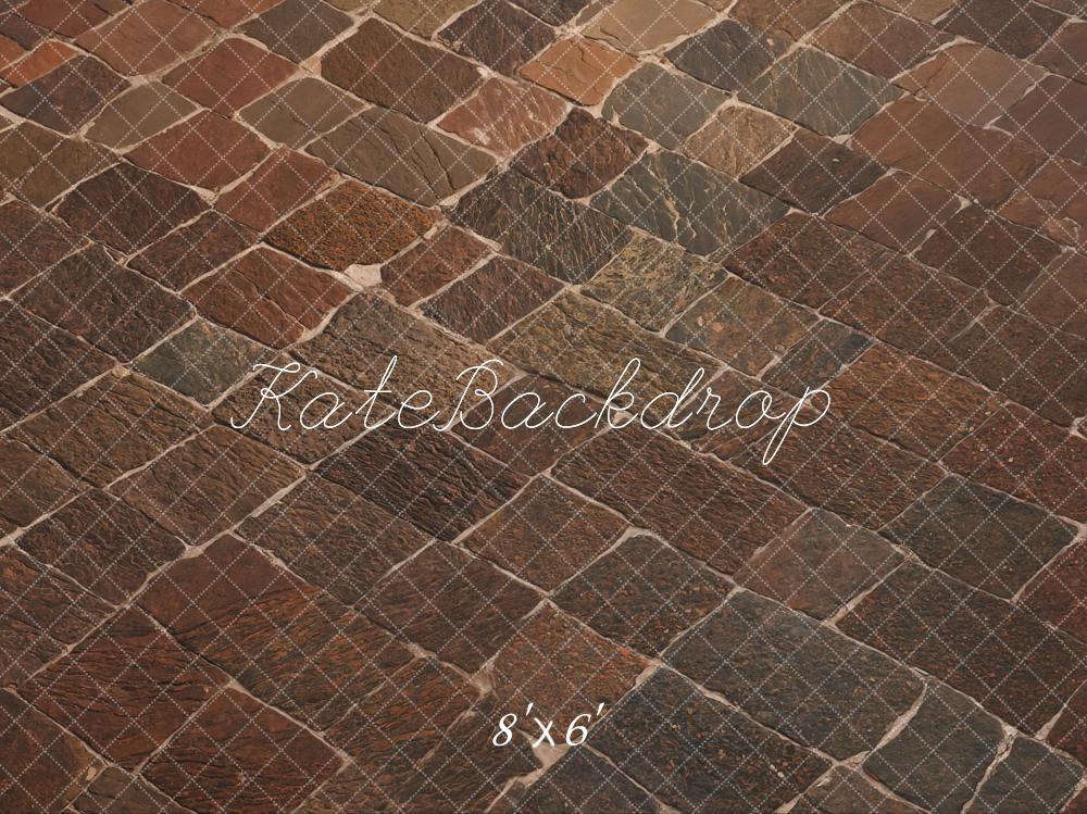 Kate Kopfsteinpflaster Stein Textur Braun Hintergrund Entworfen von Kate Image - Kate Backdrop.de