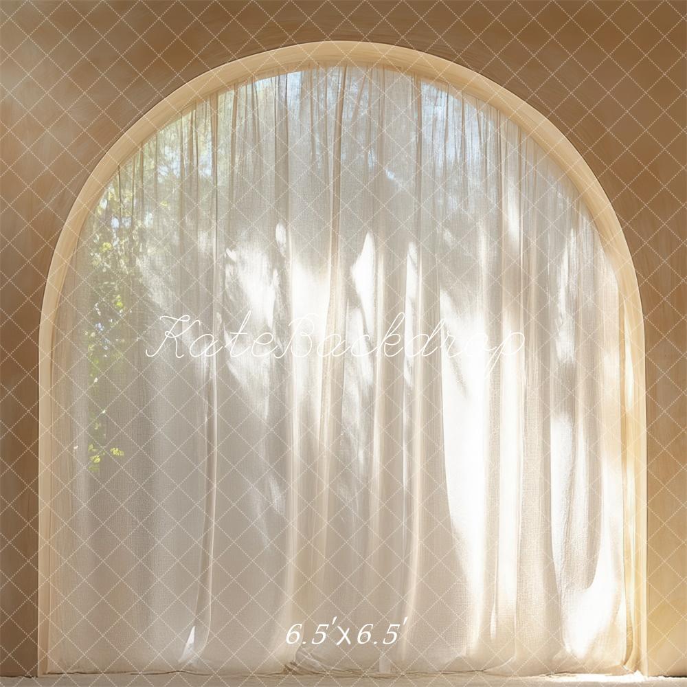 Kate Bogen Fenster Licht Beige Hintergrund Entworfen von Mini MakeBelieve - Kate Backdrop.de