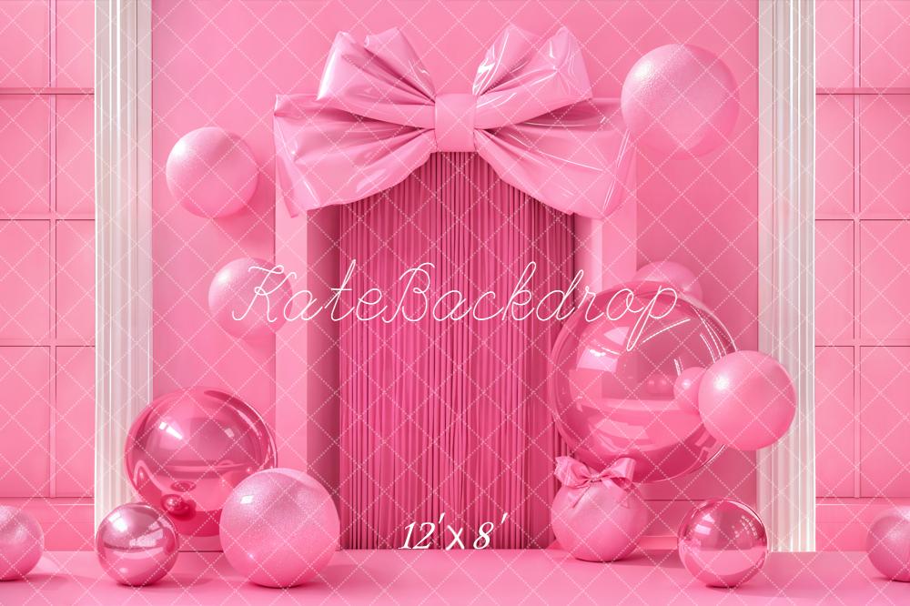 Kate Geburtstag Geschenkbox Ballons Rosa Hintergrund Entworfen von Emetselch