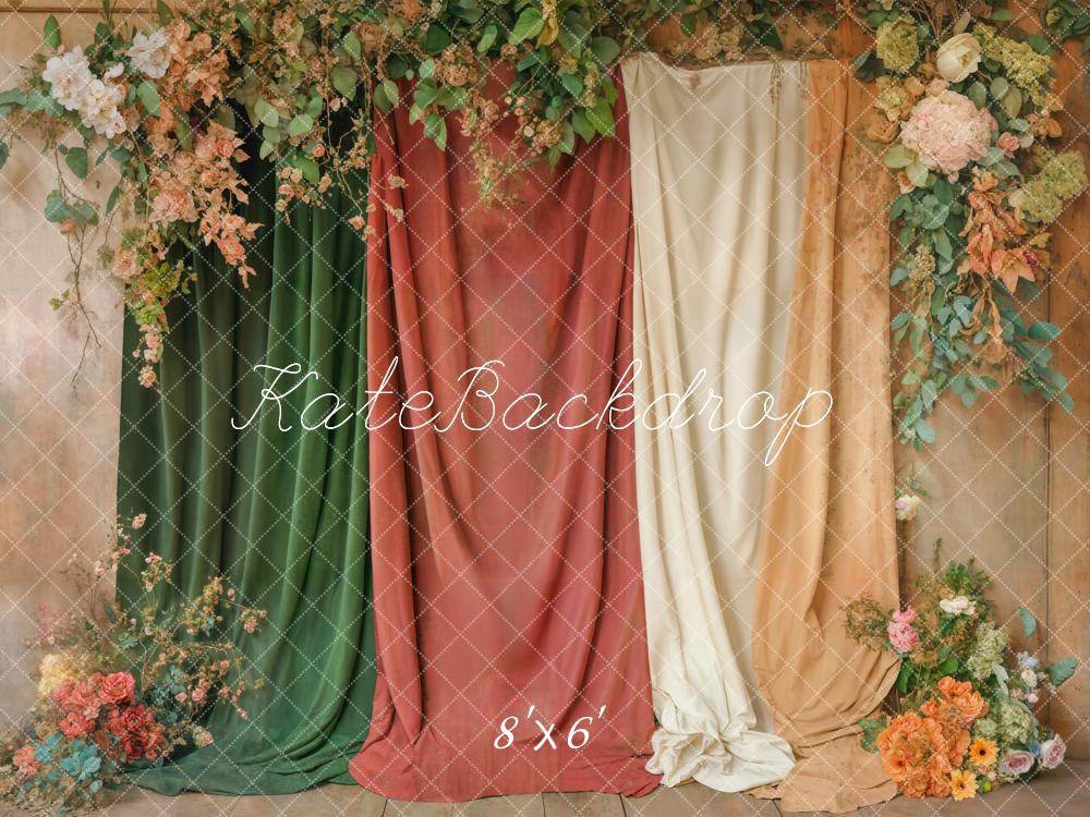 Kate Blumen Wand Stoff Elegant Fleece Hintergrund Entworfen von Emetselch - Kate Backdrop.de