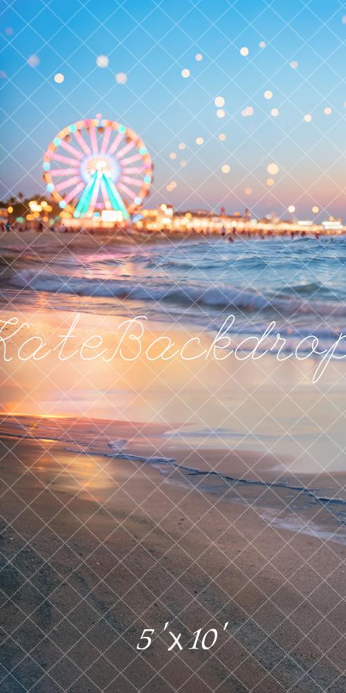 Kate Kombi Sommer Riesenrad Strand Bokeh Hintergrund Entworfen von Emetselch - Kate Backdrop.de
