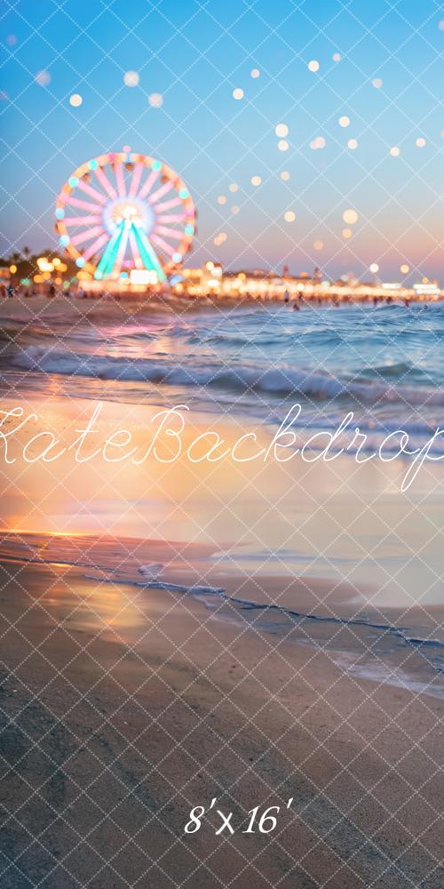 Kate Kombi Sommer Riesenrad Strand Bokeh Hintergrund Entworfen von Emetselch - Kate Backdrop.de