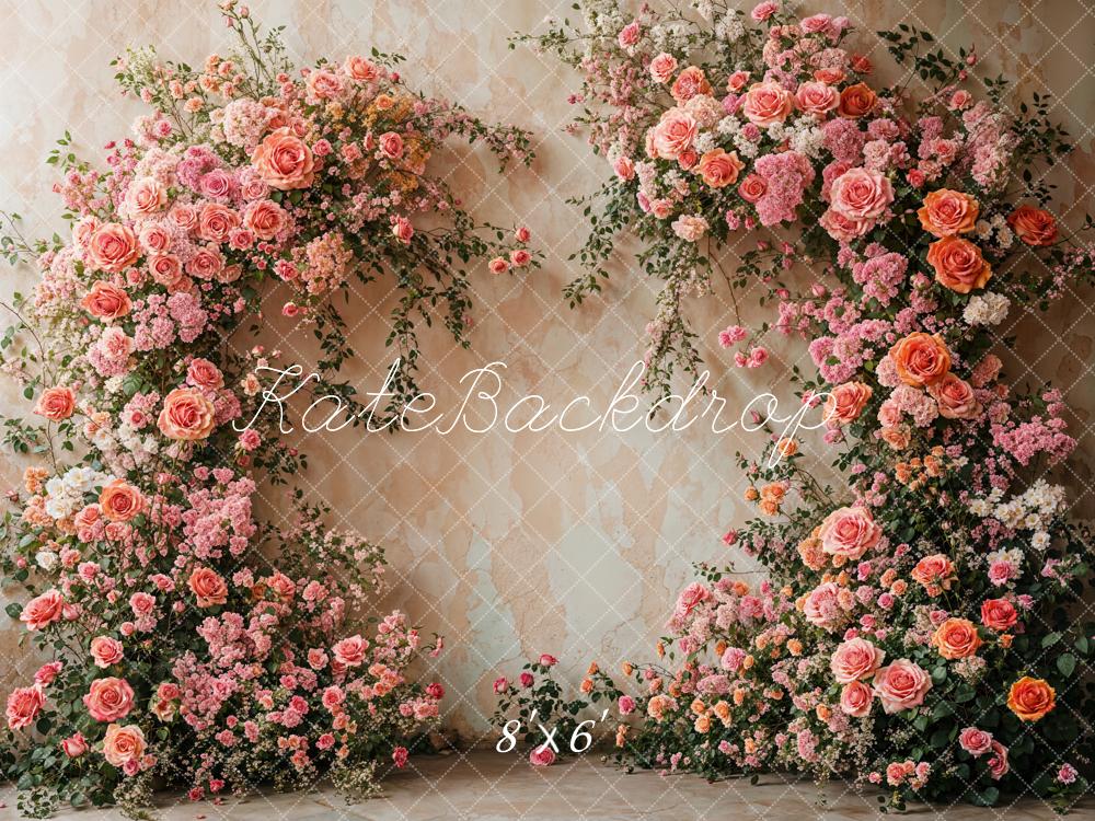 Kate Blumenbogen Rosen Vintage Fleece Hintergrund Entworfen von Emetselch