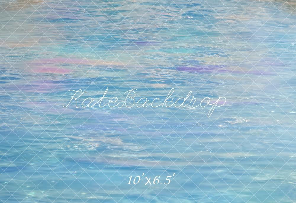Kate Sommer Wasser Malerei Blau Fleece Hintergrund Entworfen von Kate Image - Kate Backdrop.de