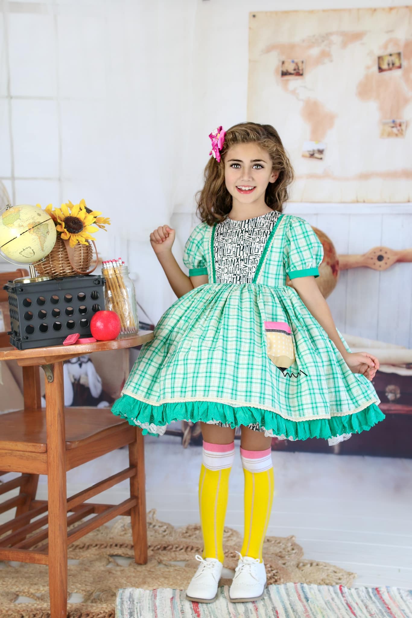Kate Schulanfang Kinder Abenteurer Pilot Fotohintergrund Schule - Kate Backdrop.de