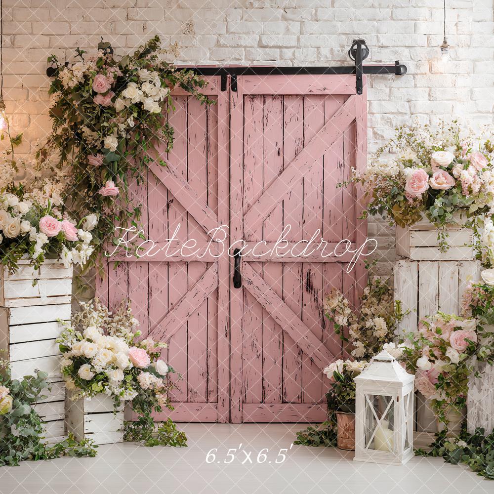 Kate Hochzeit Scheunentor Blüten Pastell Hintergrund Entworfen von Ashley Paul