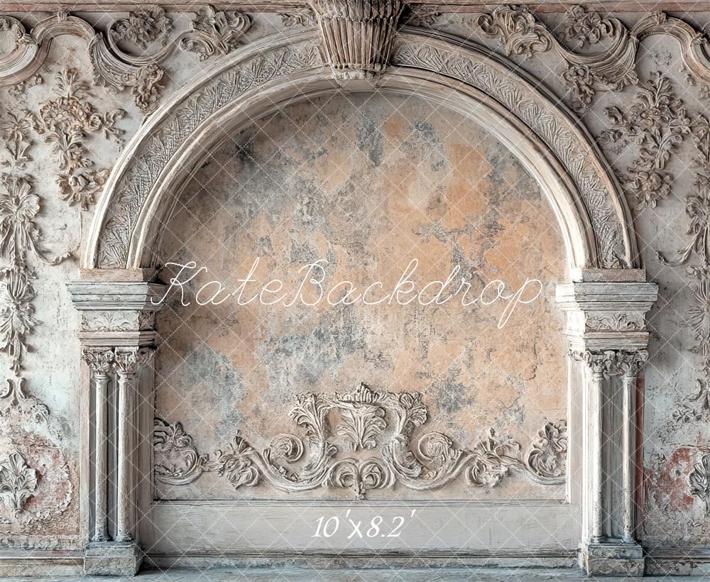 Kate Barock Wand Bogen Verziert Hintergrund Entworfen von Mini MakeBelieve