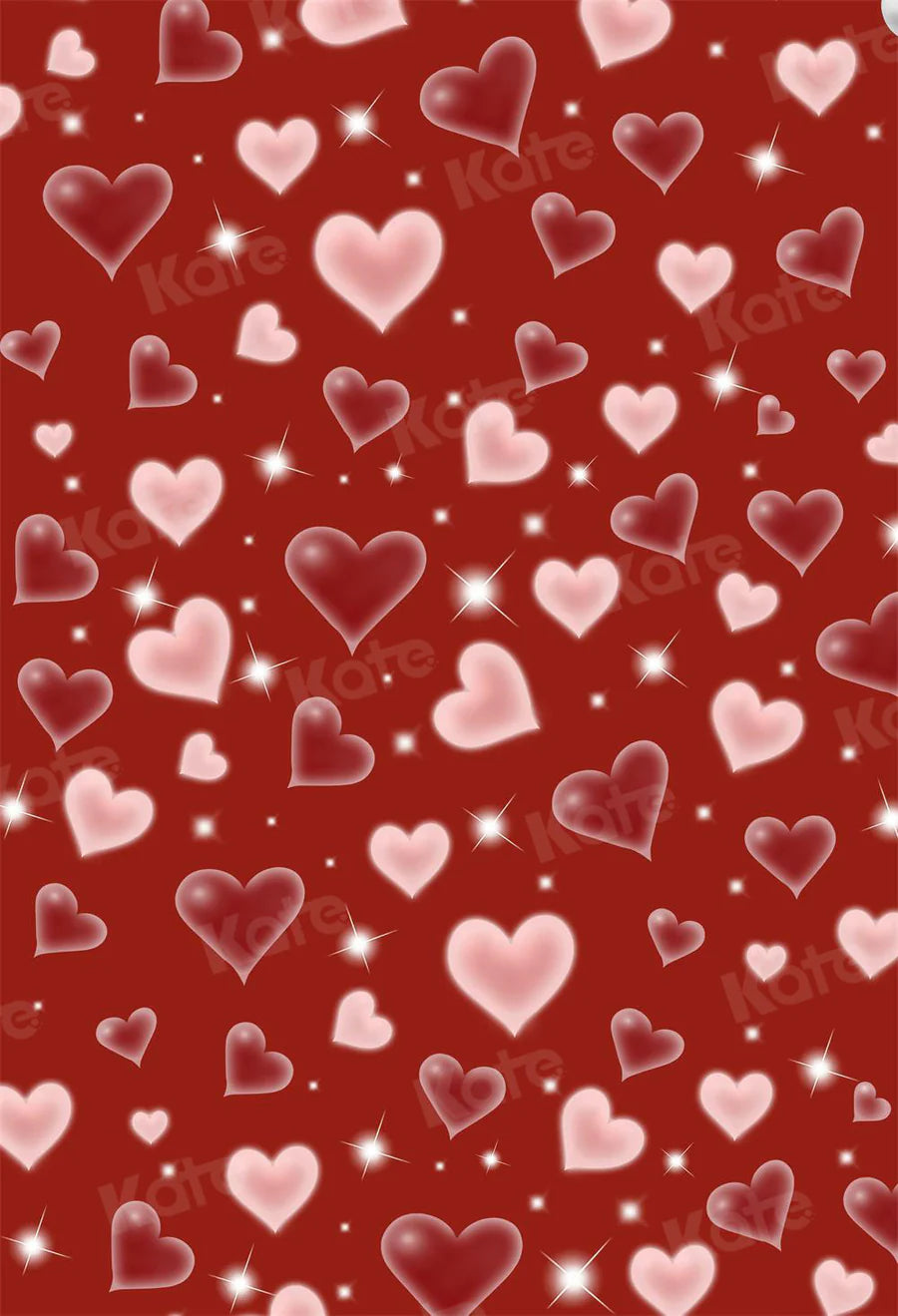 Kate 80 90's Valentinstag Hintergrund Rot Süßes Herz Liebe für Fotografie - Kate Backdrop.de