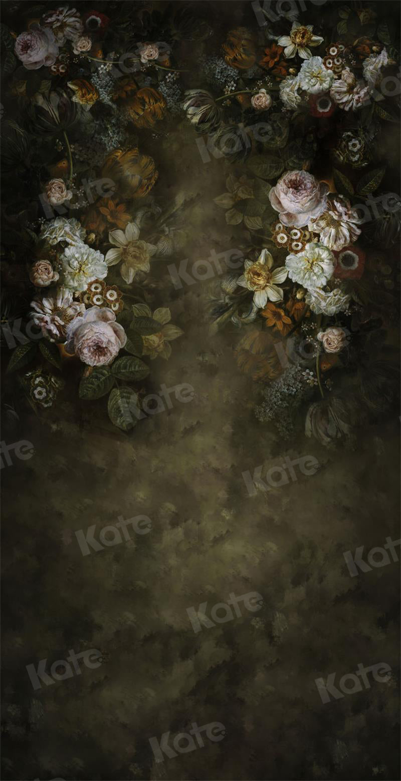 Kate Sweep Vintage Blumen Boudoir Hintergrund für Fotografie - Kate Backdrop.de