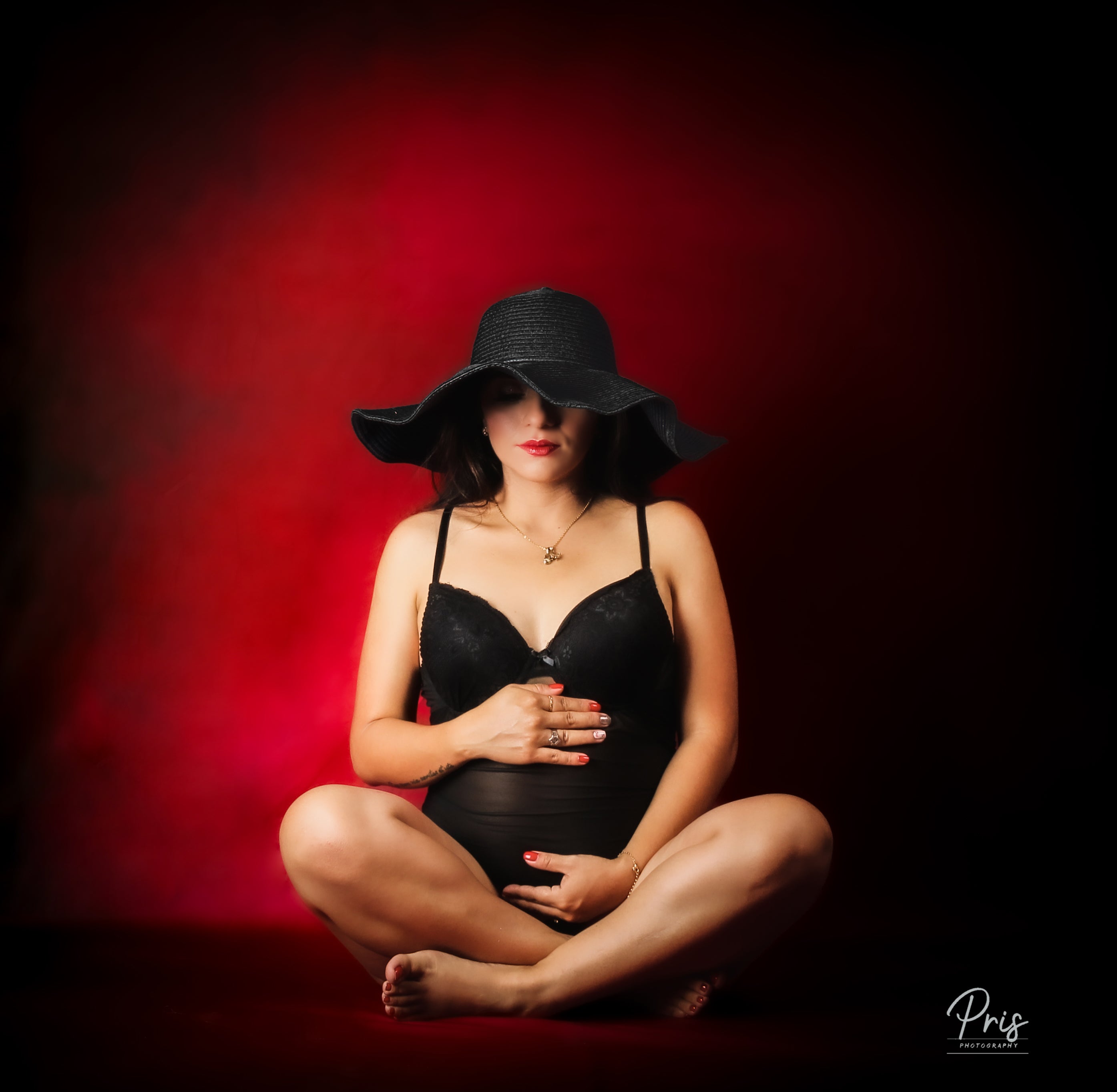 Kate Abstrakter dunkler Rosen-roter Hintergrund für Fotografie - Kate Backdrop.de
