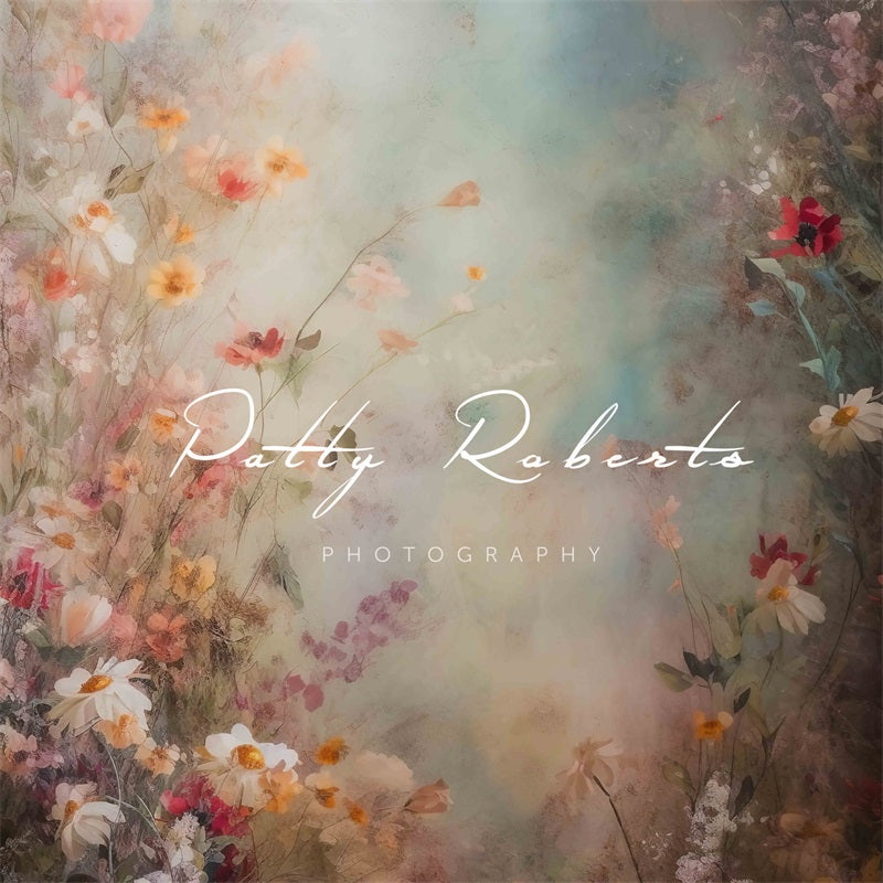 Kate Mystische Blüten Kunst Fleece Hintergrund Entworfen von Patty Robert - Kate Backdrop.de