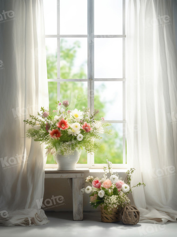 Kate Sommer/Frühling Fenster Raum Hintergrund von Chain Photography