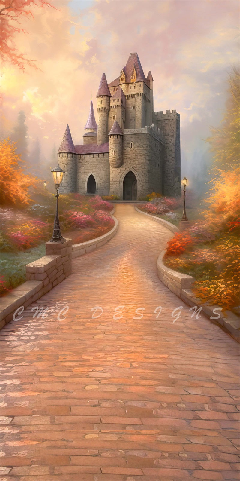 Kate Sweep Magischer Herbst Retro Schloss Hintergrund für Fotografie von Candice Compton