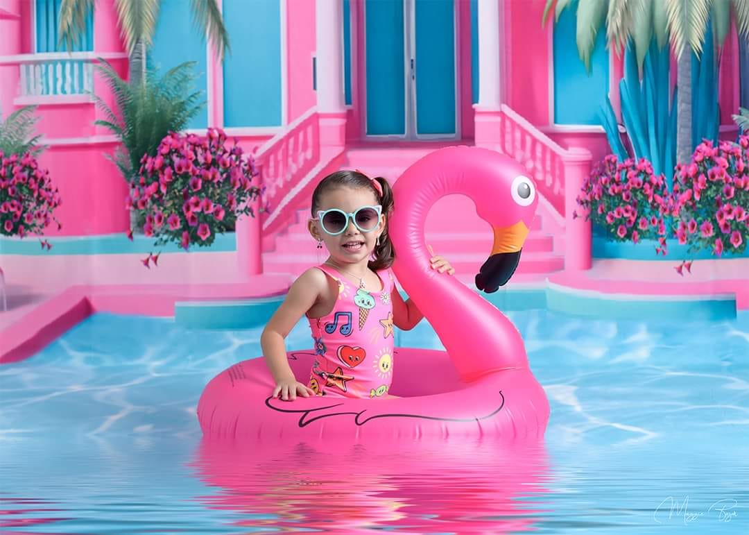 Super Sale-B Kate Fegen Sie Sommer pool party puppe traum hintergrund kulisse von Ashley Paul