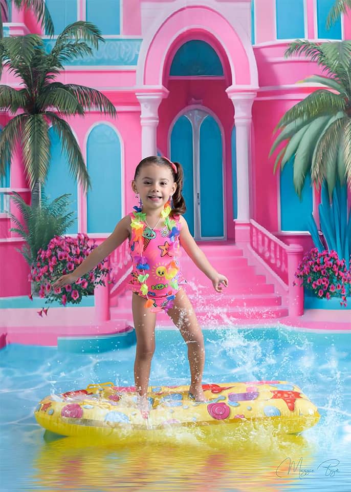 Super Sale-B Kate Fegen Sie Sommer pool party puppe traum hintergrund kulisse von Ashley Paul