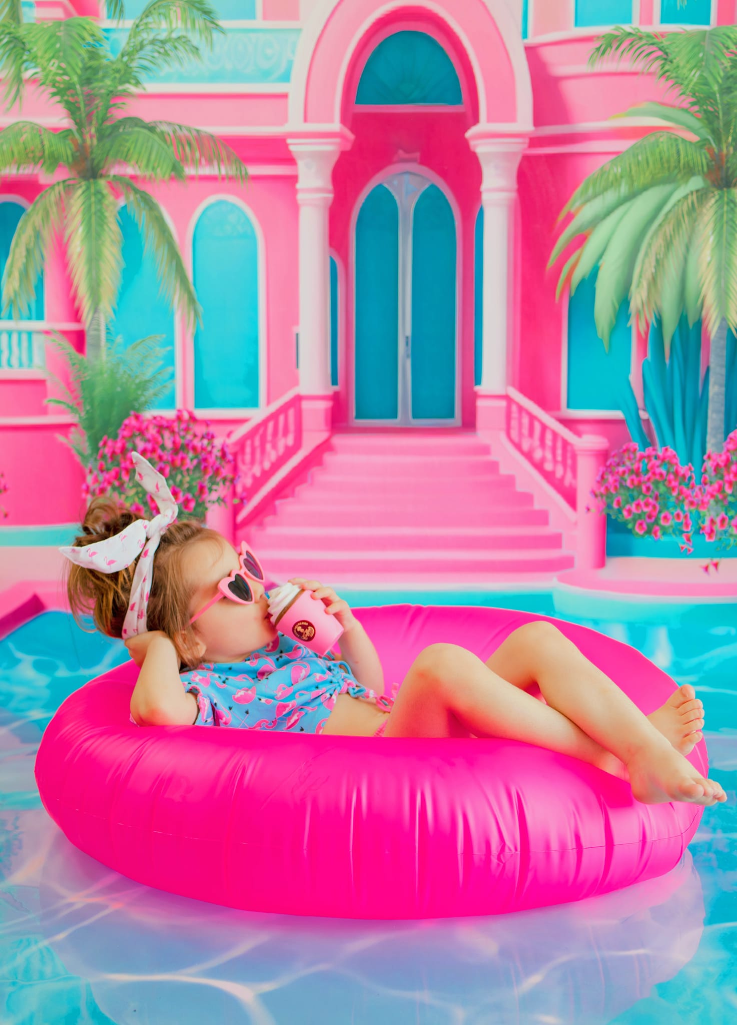 Kate Fegen Sie Sommer pool party puppe traum hintergrund kulisse von Ashley Paul - Kate Backdrop.de