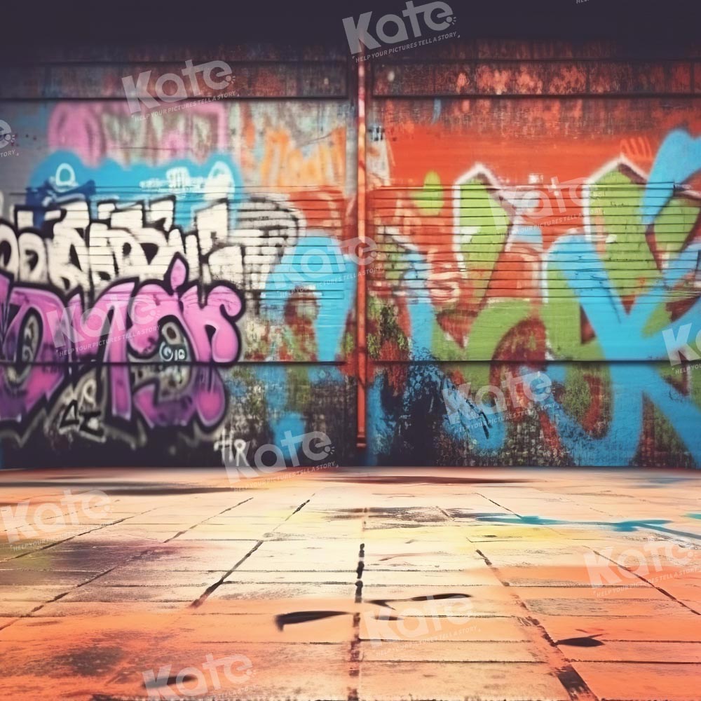 Kate Graffiti Wand Hintergrund von Chain Photography - Kate Backdrop.de