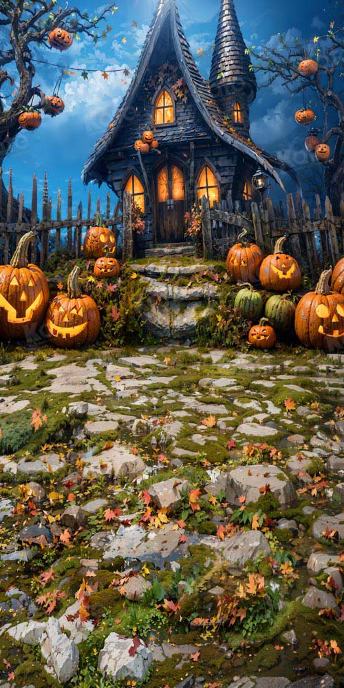 Kate Halloween Haus Hintergrund von Chain Photography - Kate Backdrop.de
