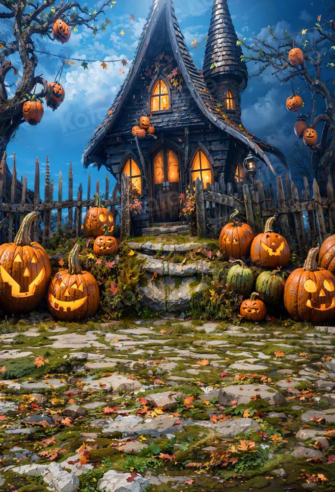 Kate Halloween Haus Hintergrund von Chain Photography - Kate Backdrop.de