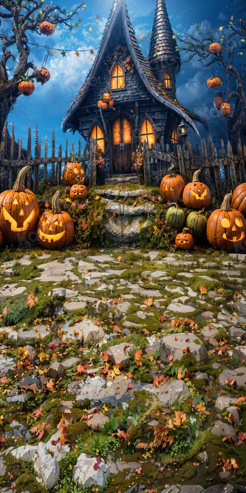 Kate Halloween Haus Hintergrund von Chain Photography - Kate Backdrop.de