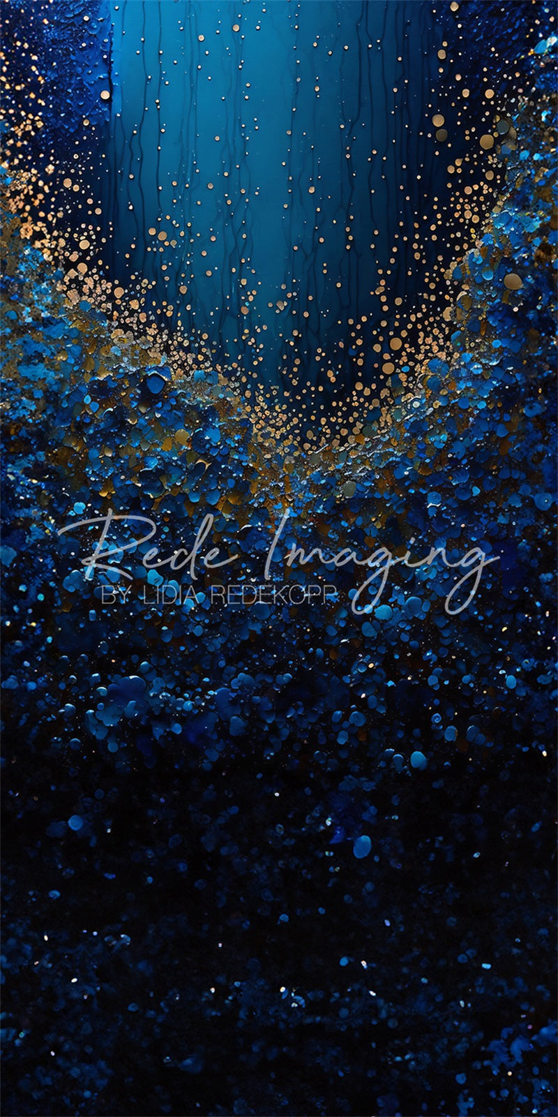 Kate Kombibackdrop Abstrakter blauer Hintergrund von Lidia Redekopp - Kate Backdrop.de
