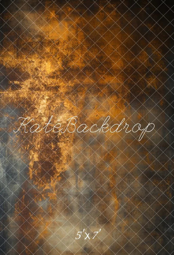 Kate Abstrakter blauer goldener vergoldeter Hintergrund von Chain Photography