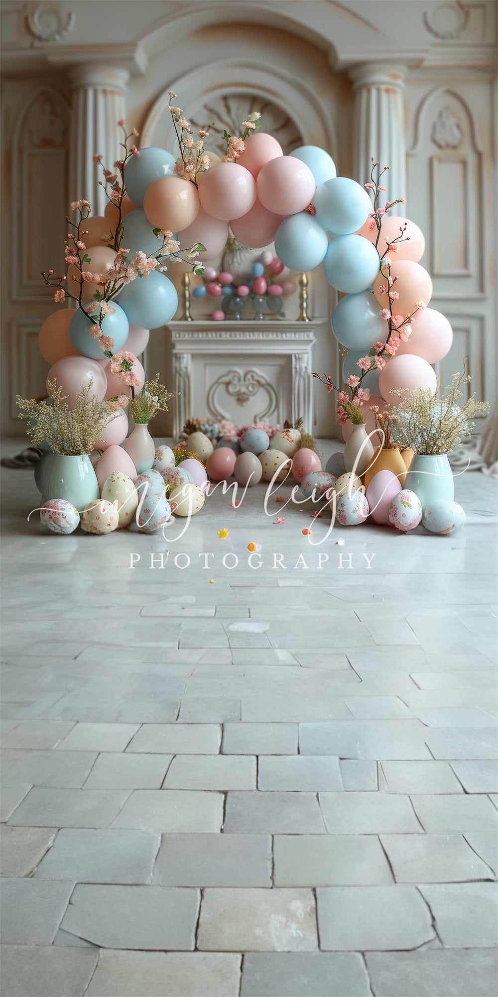 Kate Fegen Ostereierbogen Hintergründe Entworfen von Megan Leigh Photography - Kate Backdrop.de