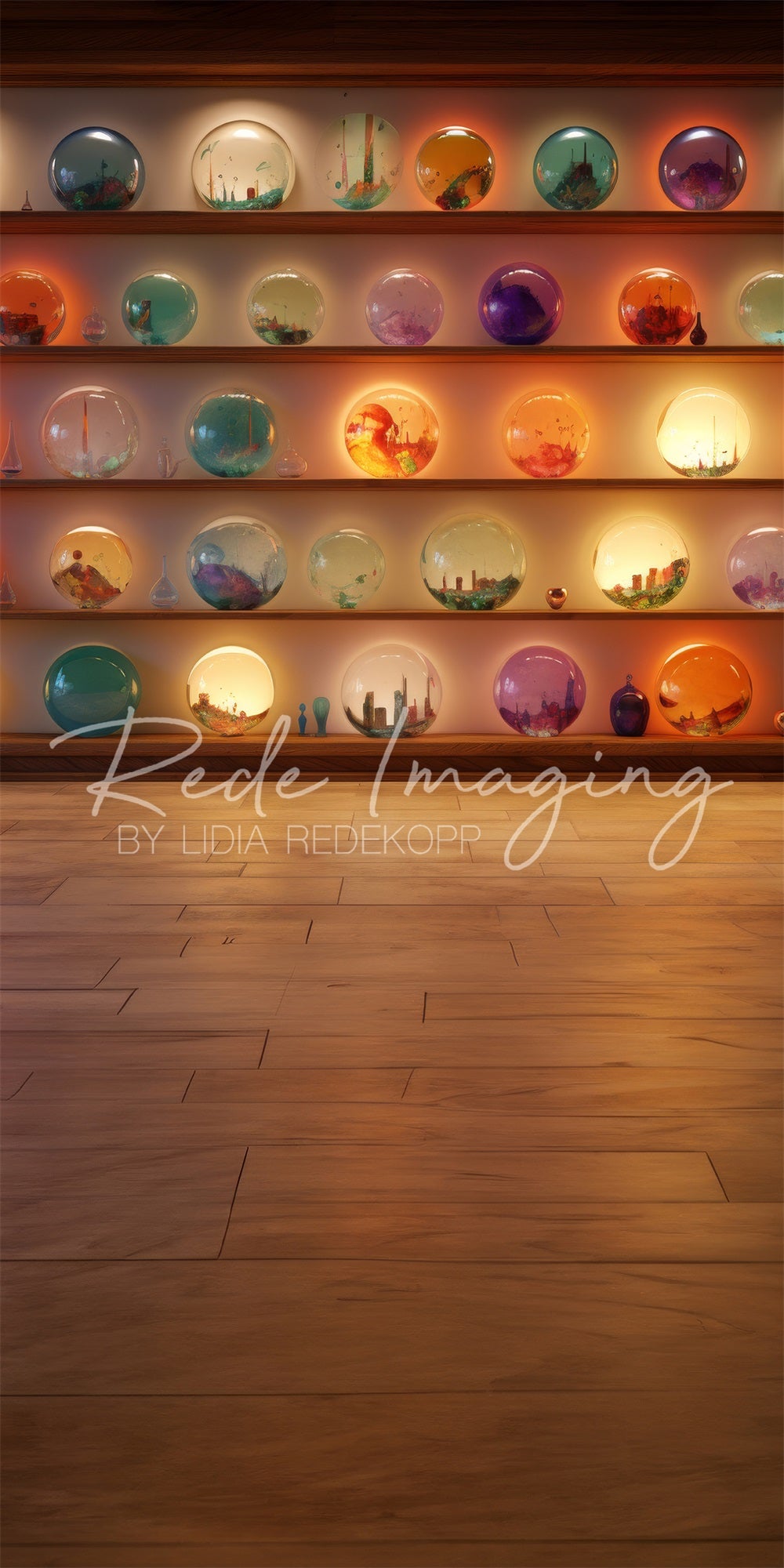 Kate Bokeh Circle Glaswarenausstellung Sweep-Hintergrund für Fotografie von Lidia Redekopp - Kate Backdrop.de
